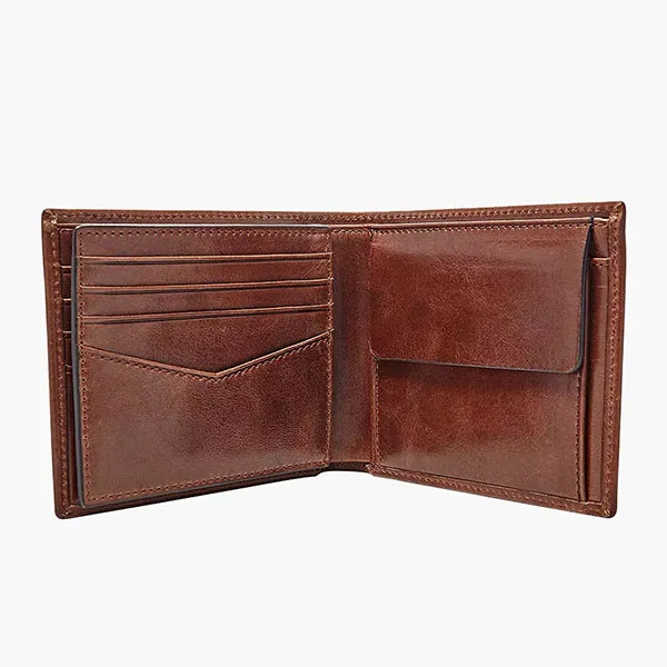 Ví Nam Fossil Ryan Rfid Large Coin Pocket Bifold ML3736201 Màu Nâu - Túi xách - Vua Hàng Hiệu