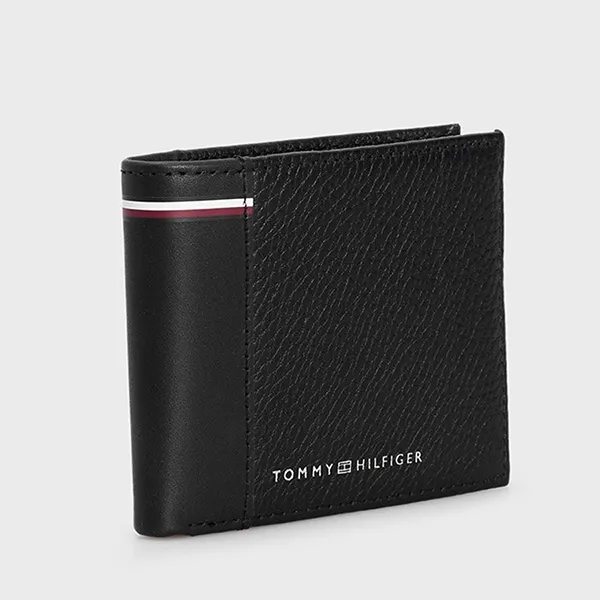 Ví Nam Tommy Hilfiger Bifold Credit Card Wallet AM0AM12521_NEBDS Màu Đen