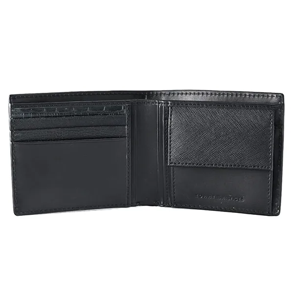 Ví Nam Tommy Hilfiger Croco-Print Leather Wallet AM0AM12320_NEBDS Màu Đen - Túi xách - Vua Hàng Hiệu