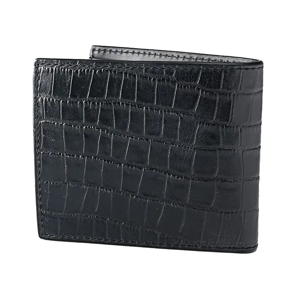 Ví Nam Tommy Hilfiger Croco-Print Leather Wallet AM0AM12320_NEBDS Màu Đen - Túi xách - Vua Hàng Hiệu