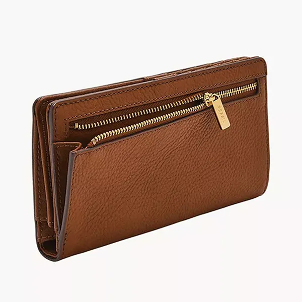 Ví Nữ Fossil Liza Leather Slim Bifold Wallet SL7891G200 Màu Nâu - Túi xách - Vua Hàng Hiệu