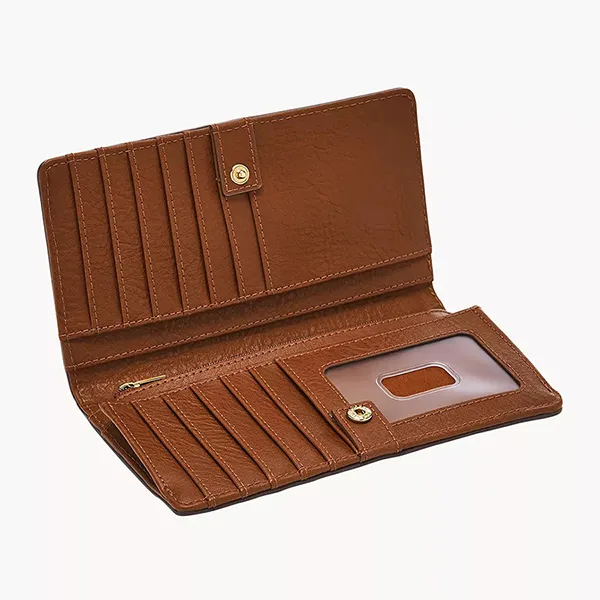 Ví Nữ Fossil Liza Leather Slim Bifold Wallet SL7891G200 Màu Nâu - Túi xách - Vua Hàng Hiệu
