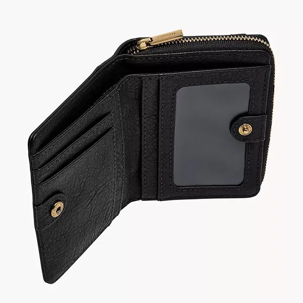 Ví Nữ Fossil Logan Leather RFID Mini Multifunction Wallet SL7923001 Màu Đen