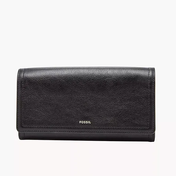 Ví Nữ Fossil Logan Rfid Flap Clutch SL7833001 Màu Đen - Túi xách - Vua Hàng Hiệu