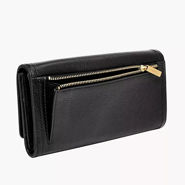 Ví Nữ Fossil Logan Rfid Flap Clutch SL7833001 Màu Đen - Túi xách - Vua Hàng Hiệu