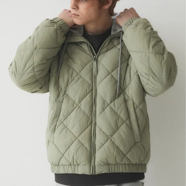Áo Khoác WHOAU Quilting Jumper WHJJE4911U Màu Xanh Khaki - Thời trang - Vua Hàng Hiệu