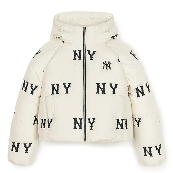 Áo Khoác Nữ MLB Megagram New York Yankees Down Jumper 3FDJG1046-50CRD Màu Trắng Kem - Thời trang - Vua Hàng Hiệu