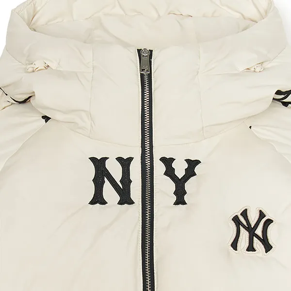 Áo Khoác Nữ MLB Megagram New York Yankees Down Jumper 3FDJG1046-50CRD Màu Trắng Kem - Thời trang - Vua Hàng Hiệu