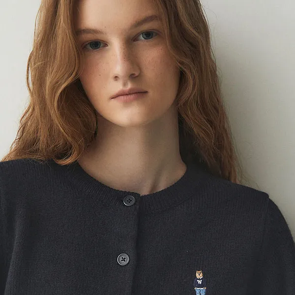 Áo Cardigan Nữ WHOAU Steve R-Neck Cardigan WHCKE4912F Màu Navy Size S - Thời trang - Vua Hàng Hiệu