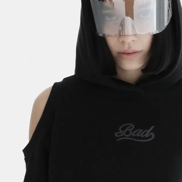 Áo Hoodie Nữ Badblood Beyond Soft Cutout Hoodie W-HDE24 015 Màu Đen