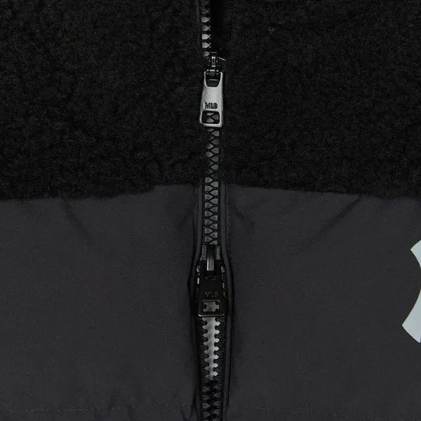 Áo Khoác Gile MLB Woven Mix Fleece Vest New York Yankees 3AFDB0246-50CGS Màu Đen Size S
