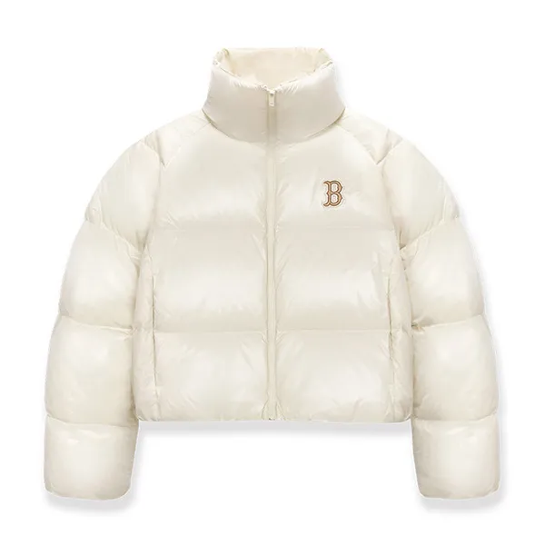 Áo Khoác Nữ MLB Crop Glossy Curve Padding Boston Red Sox 3FDJB2046-43CRD Màu Trắng Kem Size S - Thời trang - Vua Hàng Hiệu