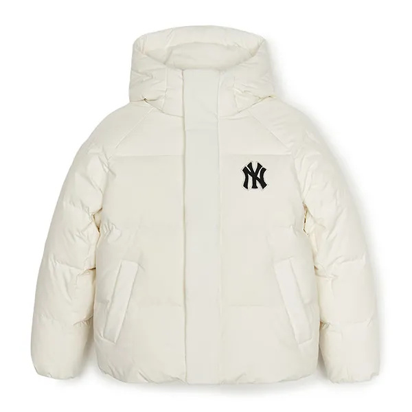 Áo Khoác MLB Varsity Hood Heavy Short Down Jkt New York Yankees 3ADJV1046-50CRS Màu Trắng Kem Size M