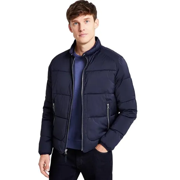 Áo Khoác Nam Calvin Klein CK Stretch Medium Weight Moto Jacket 255535 - BLU Màu Xanh Blue Size M - Thời trang - Vua Hàng Hiệu