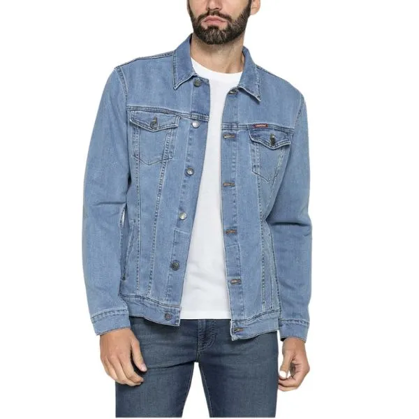 Áo Khoác Nam Carrera Jeans 4500970A_500 Màu Xanh Nhạt Size M
