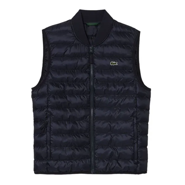 Áo Khoác Nam Lacoste Men's Padded Water-repellent Vest BH0537-HDE Màu Xanh Navy Size 48