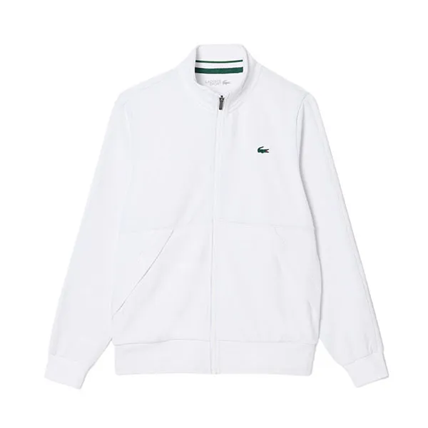 Áo Khoác Nam Lacoste Men's Zip-Up Tennis Sweatshirt SH3444 - Z92 Màu Trắng Size 4 - Thời trang - Vua Hàng Hiệu