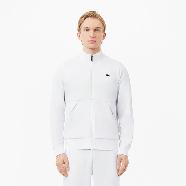 Áo Khoác Nam Lacoste Men's Zip-Up Tennis Sweatshirt SH3444 - Z92 Màu Trắng Size 4 - Thời trang - Vua Hàng Hiệu