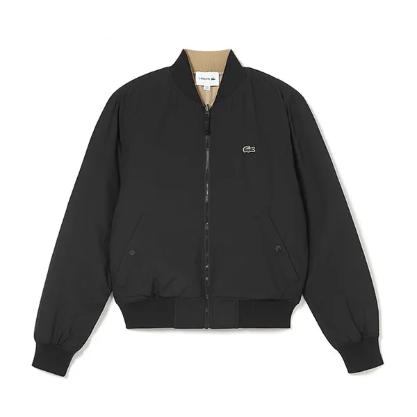 Áo Khoác Nam Lacoste Reversible Stand-Up Collar Bomber Jacket BH4473-CMB Màu Đen Size 52