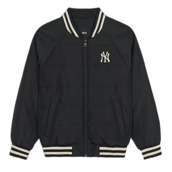 Áo Khoác Nam MLB Varsity Lip Lightweight Short Padding New York Yankees 3ADJV0146-50BKS Màu Đen Size S