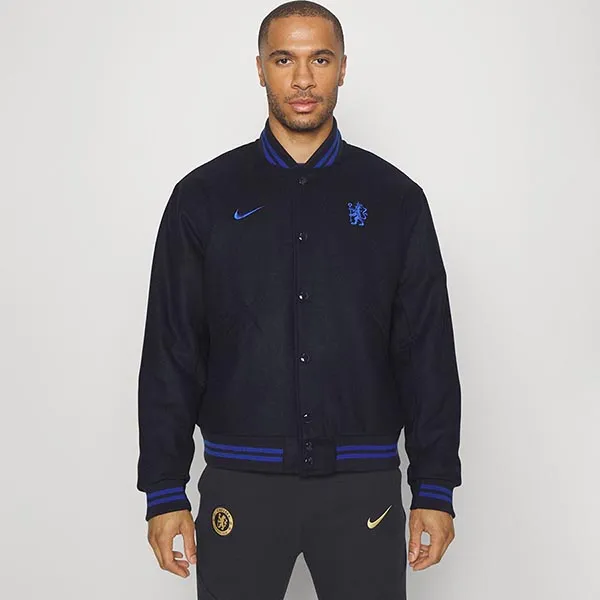 Áo Khoác Nam Nike Chelsea London Varsity Bomber FB2132-426 Màu Xanh Đen Size M