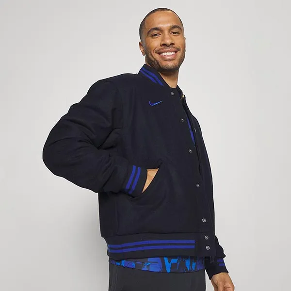 Áo Khoác Nam Nike Chelsea London Varsity Bomber FB2132-426 Màu Xanh Đen Size M