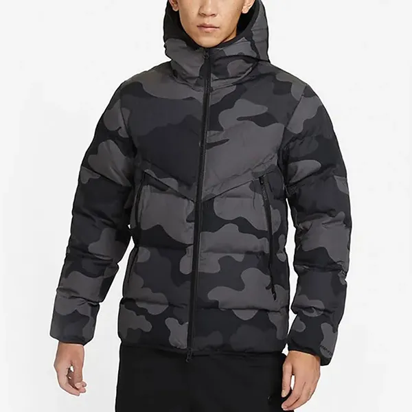 Áo Khoác Nam Nike Sportswear Thermafit Windrunner Camouflage Padded Jacket DQ4936-254 Màu Rằn Ri Size M - Thời trang - Vua Hàng Hiệu