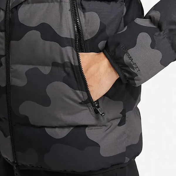 Áo Khoác Nam Nike Sportswear Thermafit Windrunner Camouflage Padded Jacket DQ4936-254 Màu Rằn Ri Size M - Thời trang - Vua Hàng Hiệu