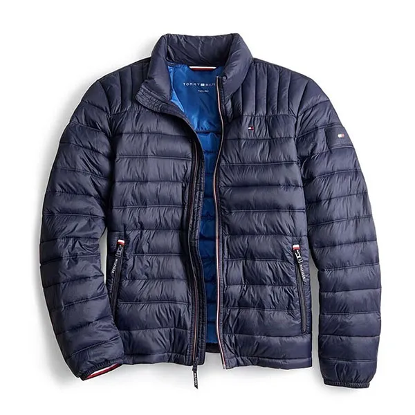 Áo Khoác Nam Tommy Hilfiger Packable Quilted Puffer Jacket AN796 - MID Màu Xanh Navy Size L