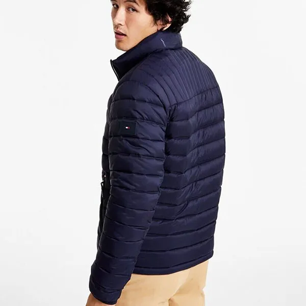 Áo Khoác Nam Tommy Hilfiger Packable Quilted Puffer Jacket AN796 - MID Màu Xanh Navy Size L