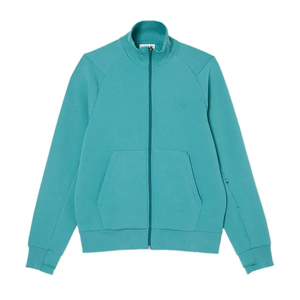 Áo Khoác Nỉ Nam Lacoste Men's High Neck Cotton Blend Zip Sweatshirt SH2702-IY4 Màu Xanh Blue Size 4 - Thời trang - Vua Hàng Hiệu