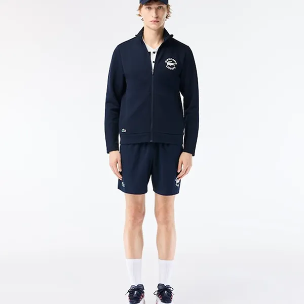 Áo Khoác Nỉ Nam Lacoste Men's Miami Open Edition Tennis Sweatshirt SH8386-166 Màu Xanh Navy Size 4