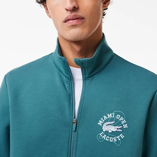 Áo Khoác Nỉ Nam Lacoste Men's Miami Open Edition Tennis Sweatshirt SH8386-YI4 Màu Xanh Size 4 - Thời trang - Vua Hàng Hiệu