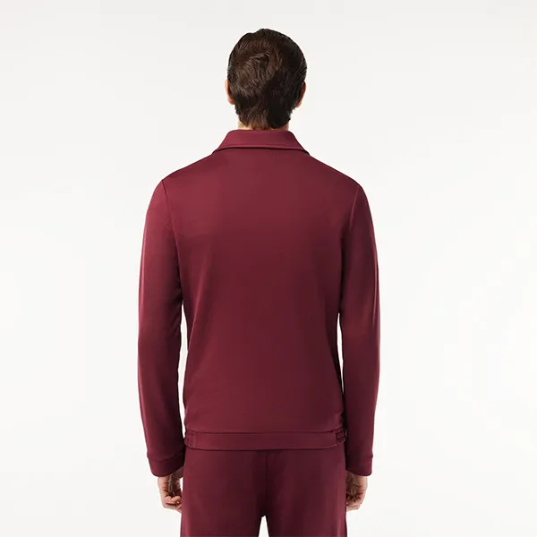 Áo Khoác Nỉ Nam Lacoste Sweatjacket SH7423-IXZ Màu Đỏ Đô Size 3