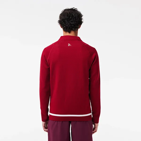 Áo Khoác Nỉ Nam Lacoste Tennis Sweatshirt X Novak Djokovic SH7541-IXX Màu Đỏ Size 3 - Thời trang - Vua Hàng Hiệu