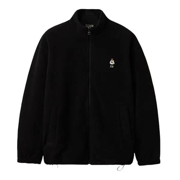 Áo Khoác Nỉ WHOAU Steve Fleece Zip-up WHMZE4V91U-BK Màu Đen - Thời trang - Vua Hàng Hiệu