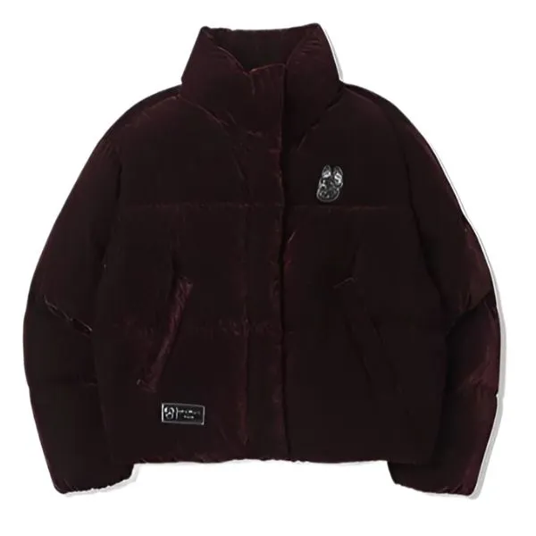 Áo Khoác Nữ LifeWork Glossy High Neck Heavy Down Short Jumper LW234DJ710-WN Màu Đỏ - Thời trang - Vua Hàng Hiệu