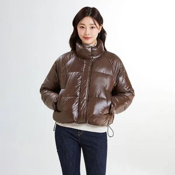 Áo Khoác Nữ Spao Pastel Puffer SPJPE4TG01 Màu Nâu