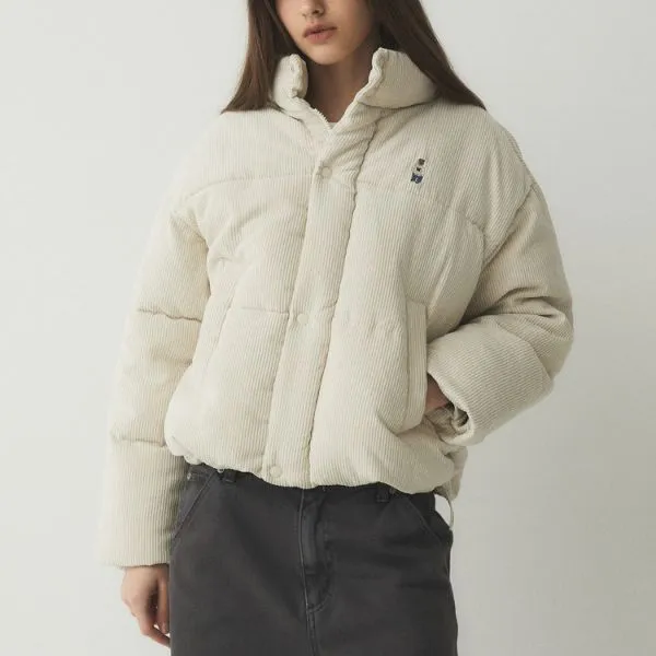Áo Khoác Nữ WHOAU Steve Corduroy Padding WHJPE4V14F Màu Trắng Ngà Size S - Thời trang - Vua Hàng Hiệu