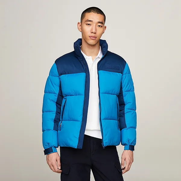 Áo Khoác Phao Nam Tommy Hilfiger TH Warm Recycled New York Puffer Jacket MW32770 - 401 Màu Xanh Blue Size M