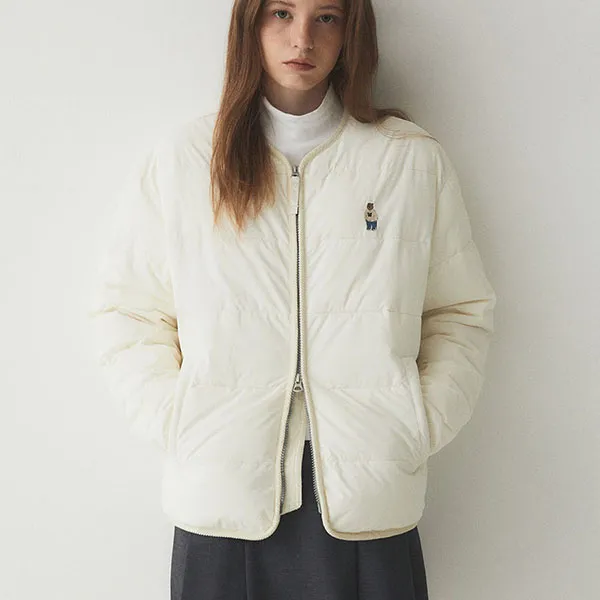 Áo Khoác WHOAU Light Padded Jacket WHJPE49110 Màu Trắng Kem - Thời trang - Vua Hàng Hiệu