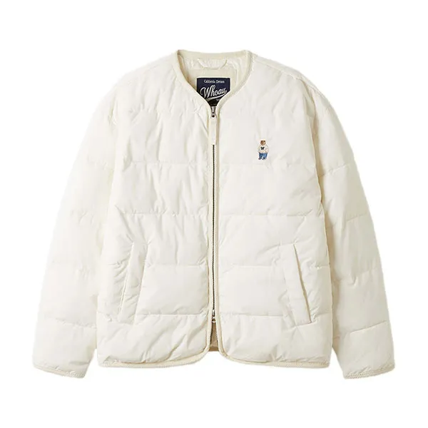 Áo Khoác WHOAU Light Padded Jacket WHJPE49110 Màu Trắng Kem - Thời trang - Vua Hàng Hiệu