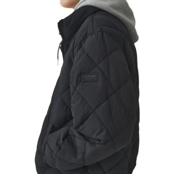 Áo Khoác WHOAU Quilting Jumper WHJJE4911U Màu Đen