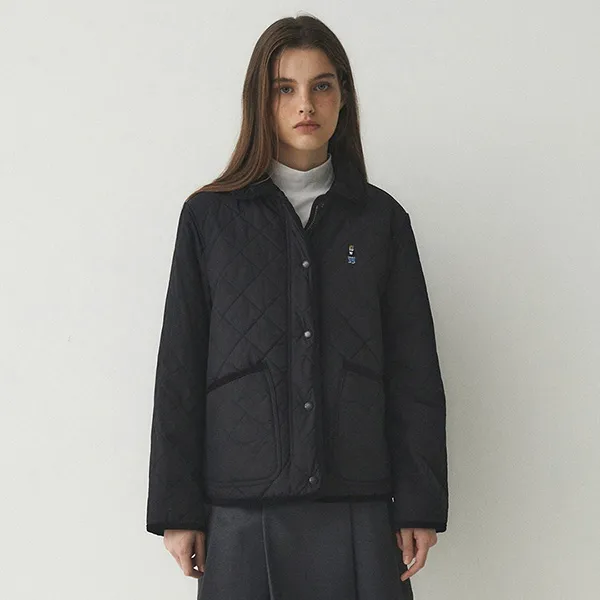 Áo Khoác Nữ WHOAU Steve Quilting Jacket WHJJE4913F Màu Đen - Thời trang - Vua Hàng Hiệu