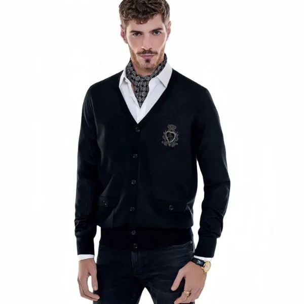 Áo Len Nam Dolce & Gabbana D&G GX6312 JAWOM N0000 Màu Đen Size 44