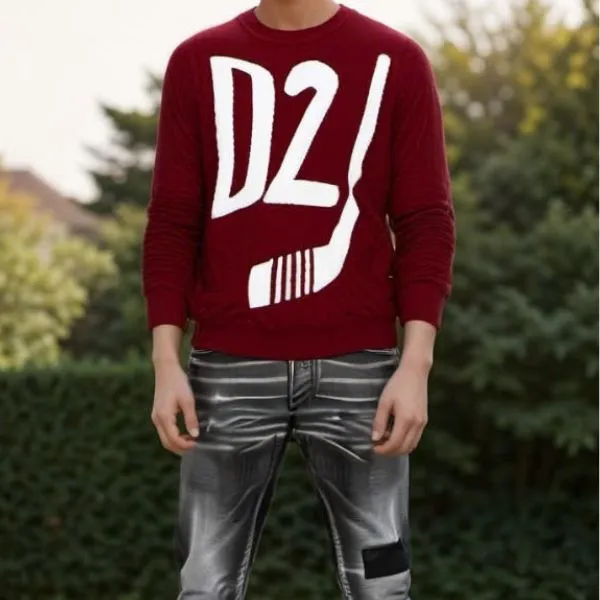 Áo Len Nam Dsquared2 D2 S74HA0974 S16799 967 Màu Đỏ Size S - Thời trang - Vua Hàng Hiệu