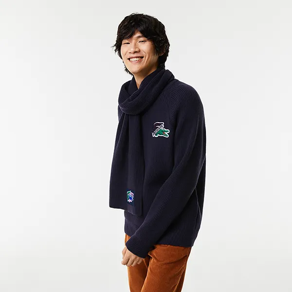 Áo Len Nam Lacoste Men's Crocodile Sweater AH0734 166 Màu Xanh Navy Size 2 - Thời trang - Vua Hàng Hiệu