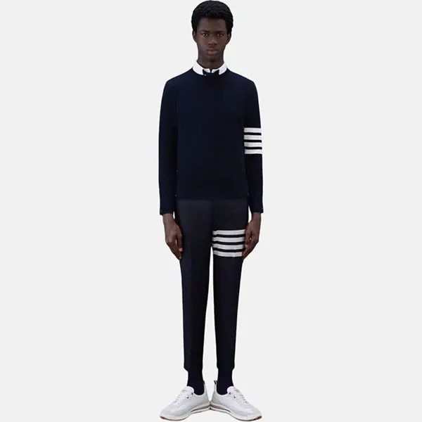 Áo Len Nam Thom Browne Shirt MJS106P 05802 415 Màu Xanh Navy Size 2