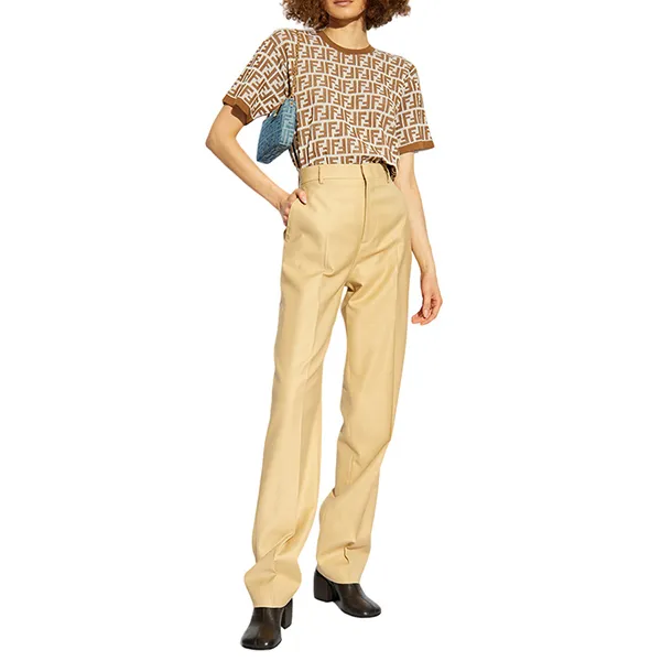 Áo Len Nữ Fendi Brown With FF Logo Printed FZXC38/AS0T Màu Nâu Size 40 - Thời trang - Vua Hàng Hiệu