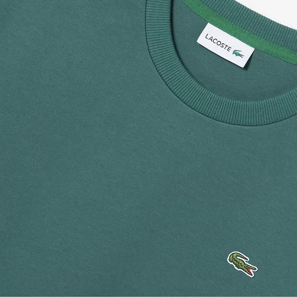 Áo Nỉ Sweater Nam Lacoste Men's Sweatshirt SH960E-5HX Màu Xanh Ngọc Size 2
